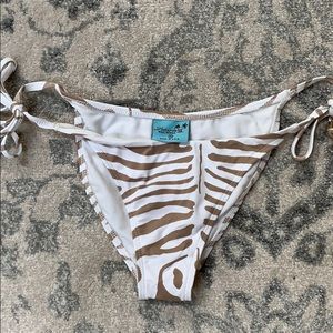 LeTarte Zebra Bikini Bottoms